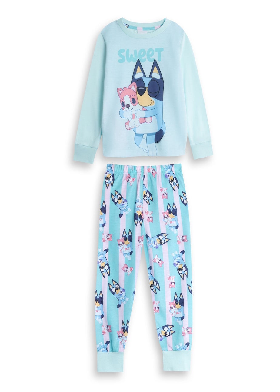 Bluey Character Girls Pink Long Pyjama Set (18mnths-7yrs)