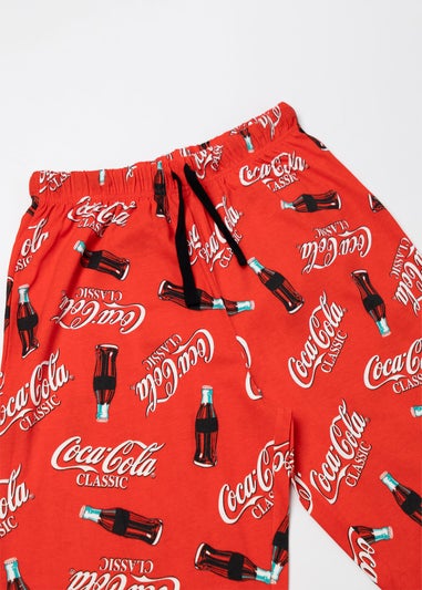 Coca Cola Logo Adults Red Lounge Pants