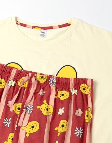 Vanilla Underground Disney Winnie The Pooh Adults Multicoloured Short Sleeve Pyjama Set