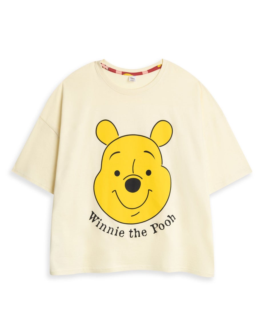 Vanilla Underground Disney Winnie The Pooh Adults Multicoloured Short Sleeve Pyjama Set