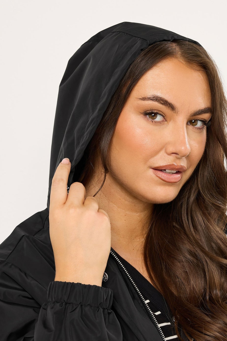 Evans Curve Black Lightweight Rain Jacket