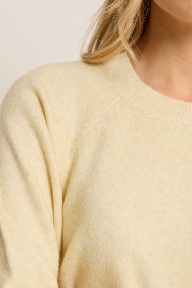 Long Tall Sally Butter Yellow Knit Balloon Sleeve Jumper