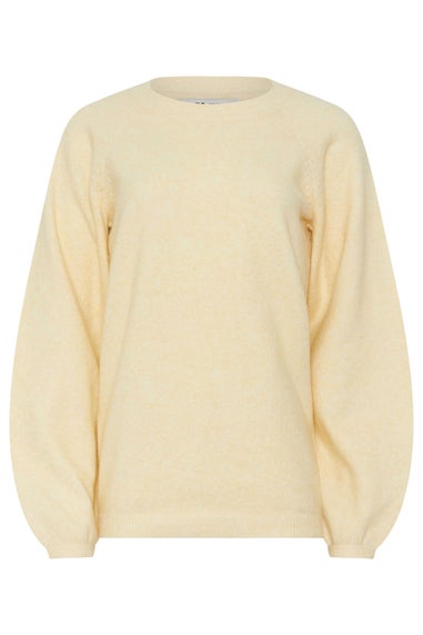 Long Tall Sally Butter Yellow Knit Balloon Sleeve Jumper