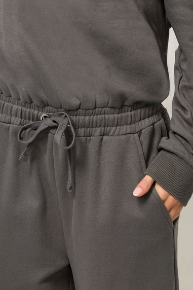 PixieGirl Petite Grey Jersey Slouch Wide Leg Jumpsuit