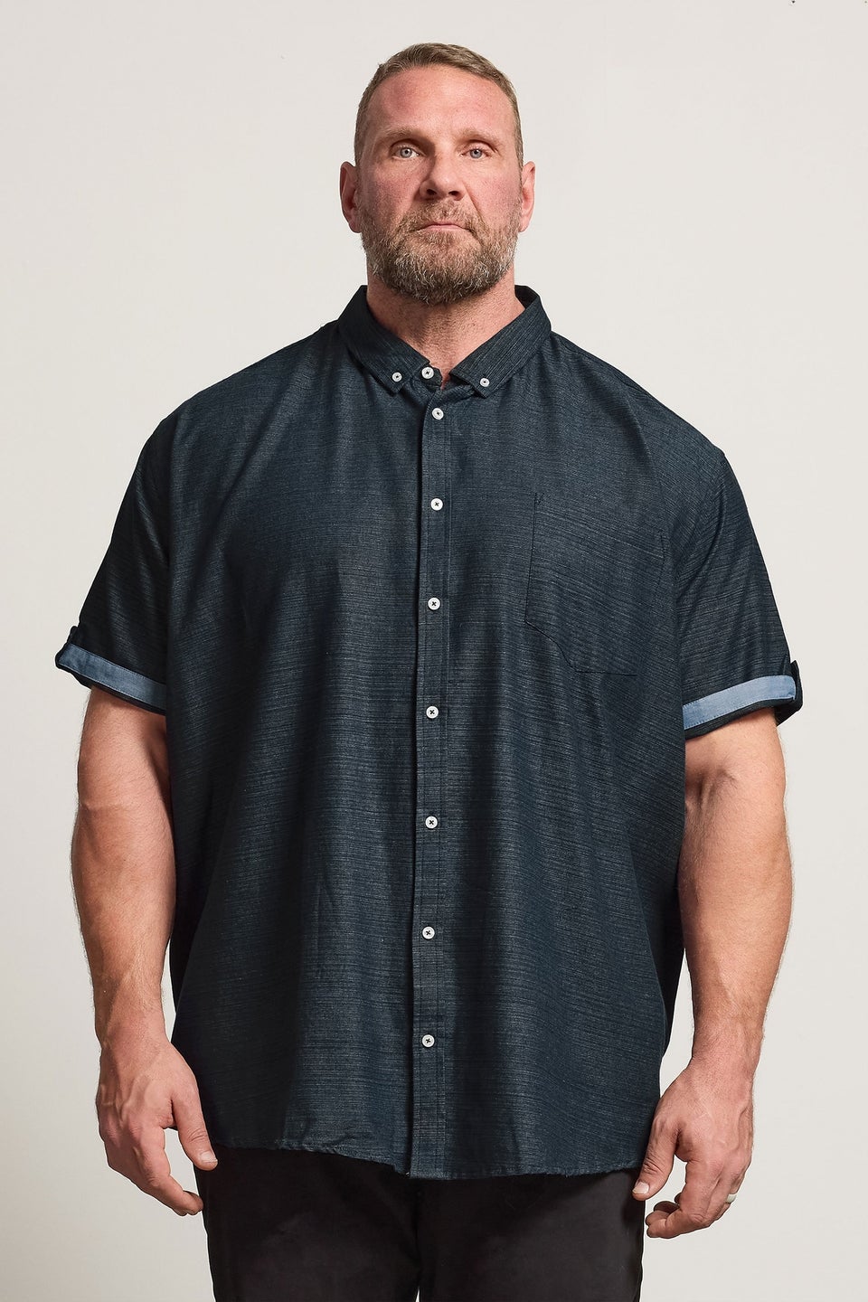 BadRhino Navy Blue Slub Shirt