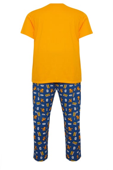 BadRhino Orange & Navy Blue Garfield Pyjama Set