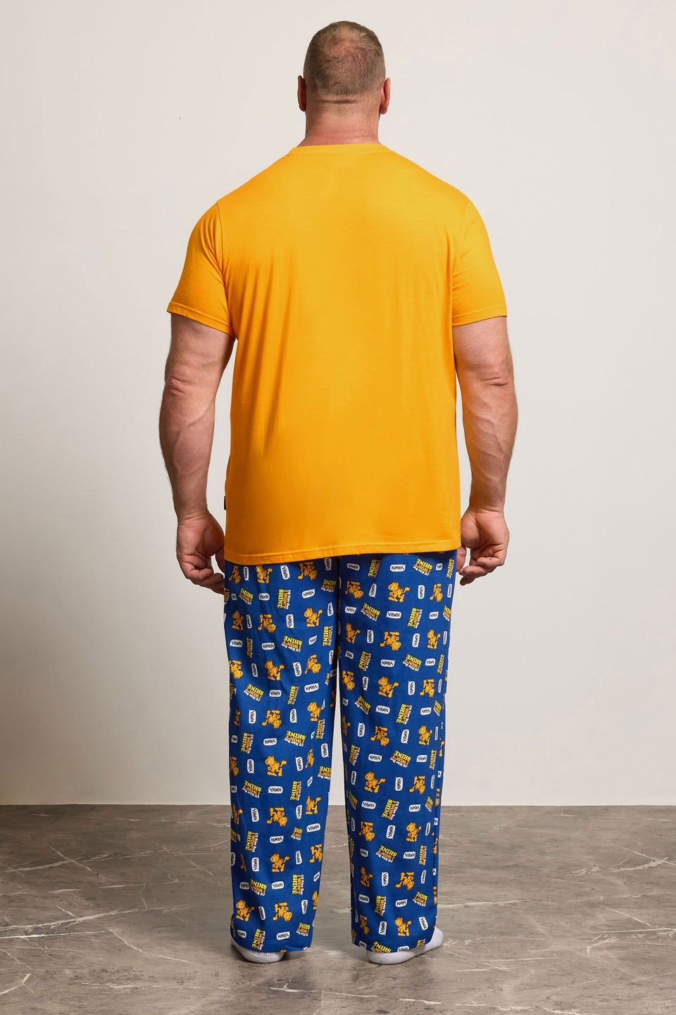 BadRhino Orange & Navy Blue Garfield Pyjama Set
