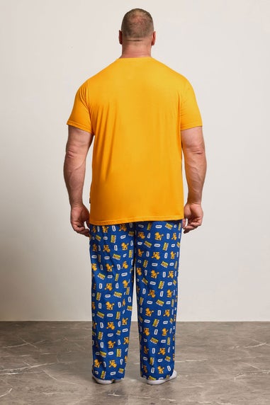 BadRhino Orange & Navy Blue Garfield Pyjama Set