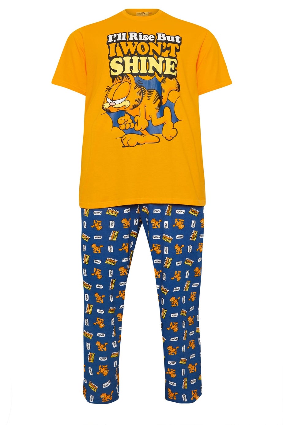 BadRhino Orange & Navy Blue Garfield Pyjama Set