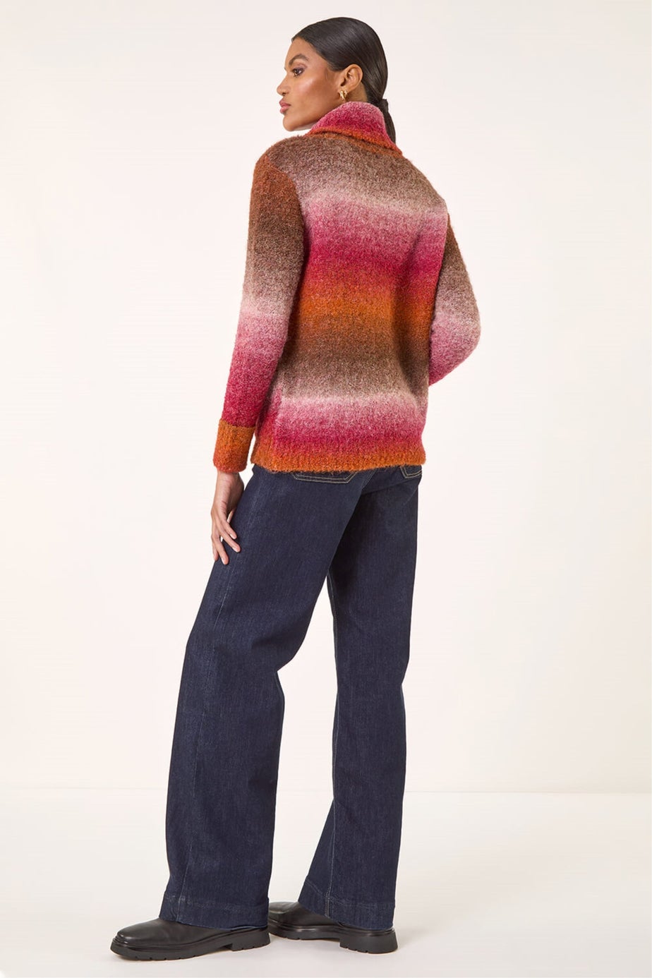 Roman Rust Ombre Stripe Knit Jumper