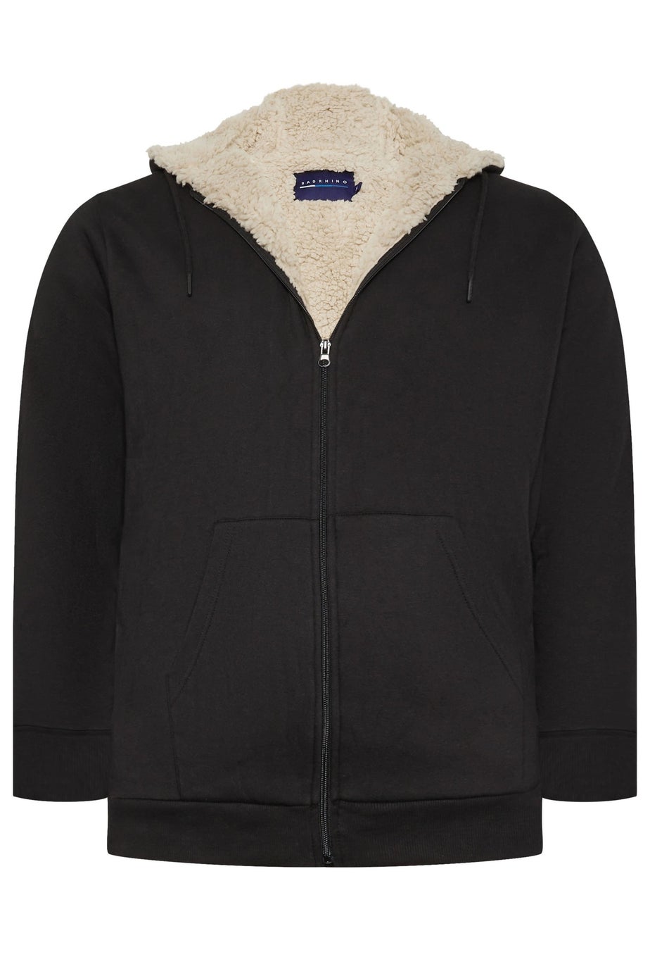 BadRhino Black Borg Zip Through Hoodie