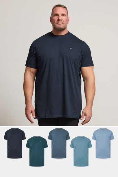 BadRhino Multi Extra Long T-Shirts 5 Pack