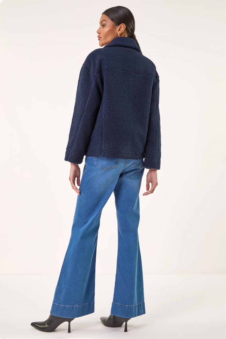 Roman Navy Collared Borg Fleece Jacket