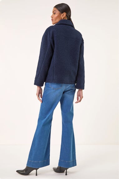 Roman Navy Collared Borg Fleece Jacket