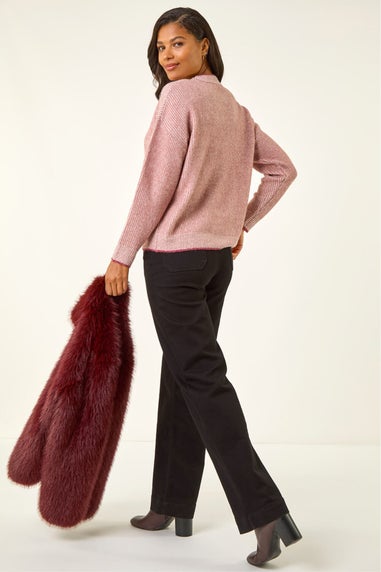 Roman Rose Stitch Detail Soft Knit Jumper