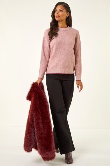 Roman Rose Stitch Detail Soft Knit Jumper
