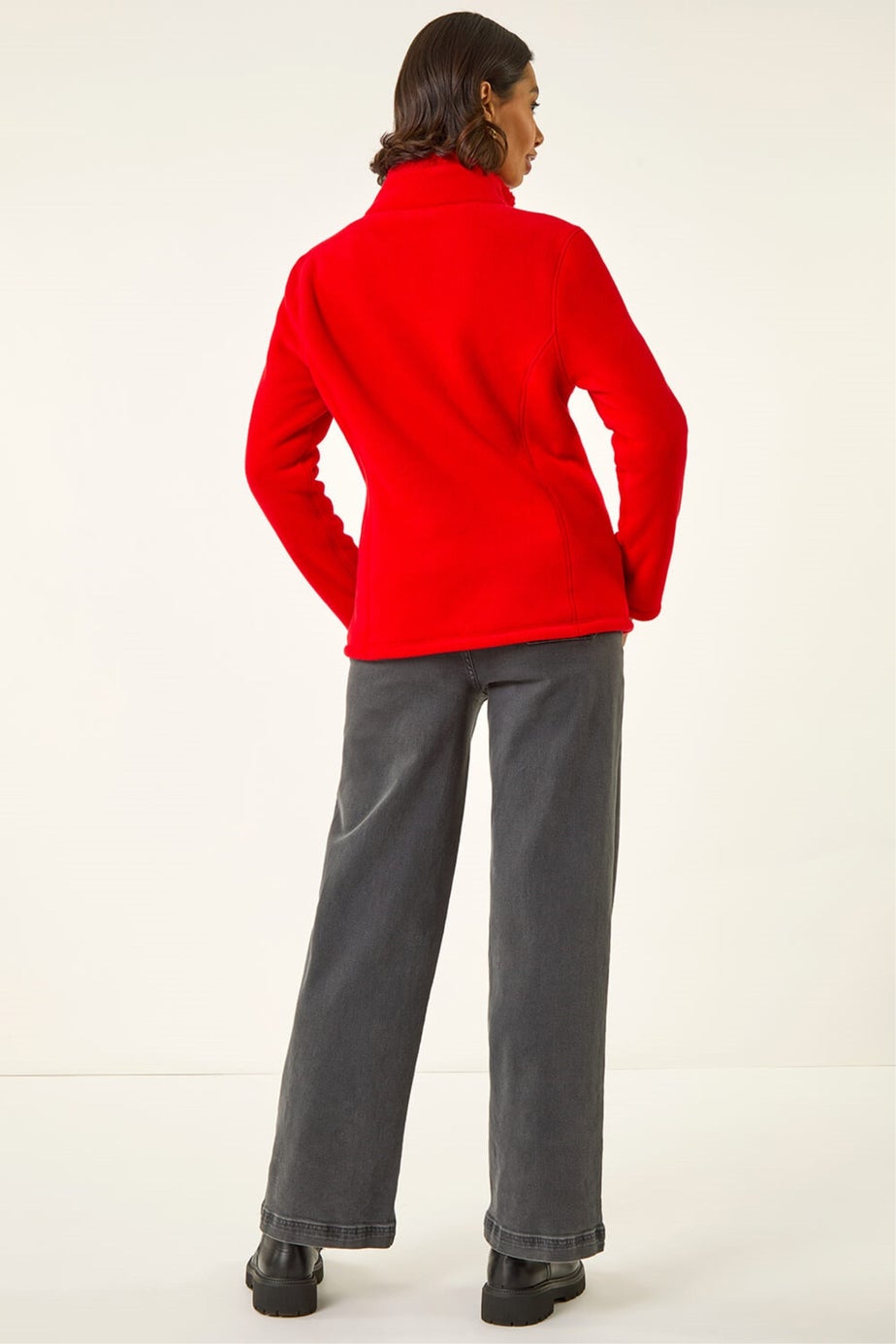 Roman Red Reversible Fleece Zip Jacket