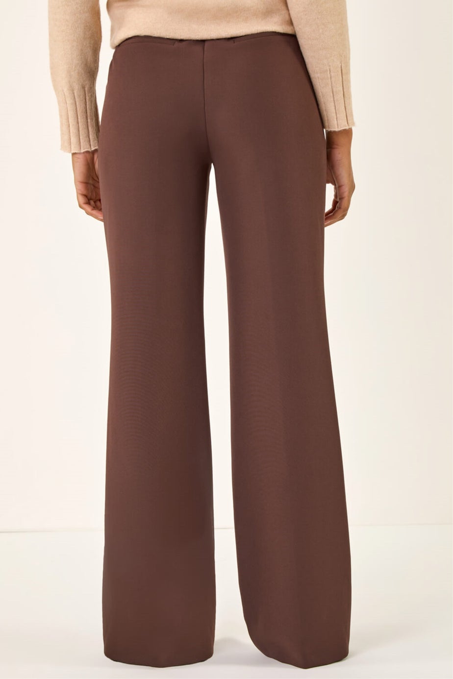 Roman Chocolate Pocket Button Smart Trousers