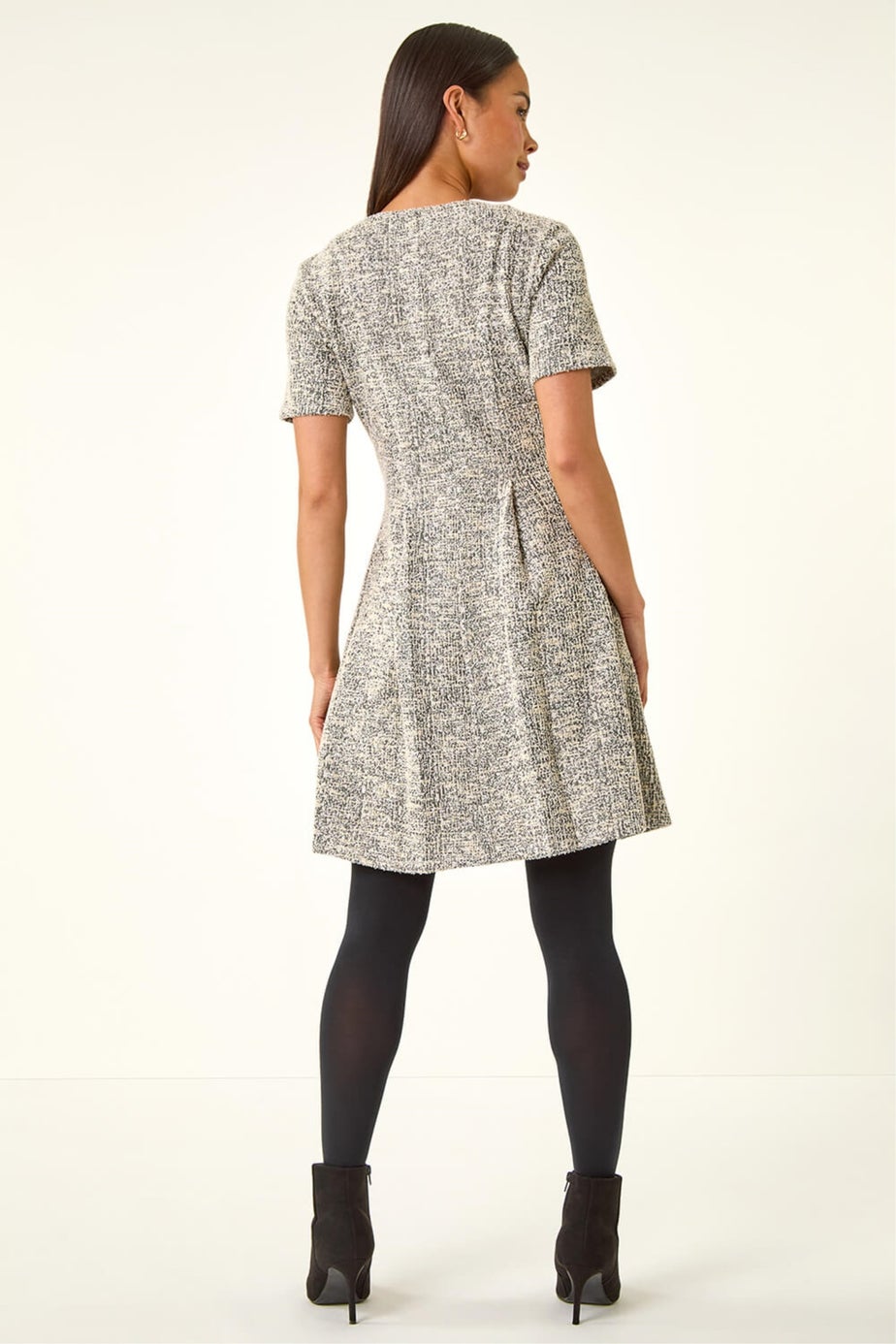 Roman Stone Petite Boucle Knit Dress