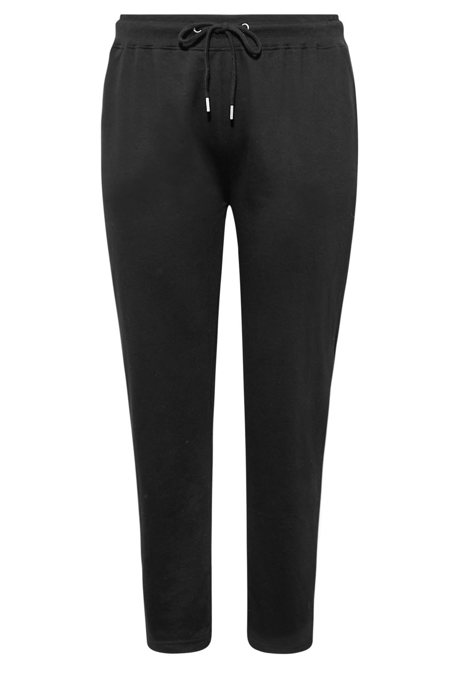 Yours Curve Black Straight Leg Stretch Joggers