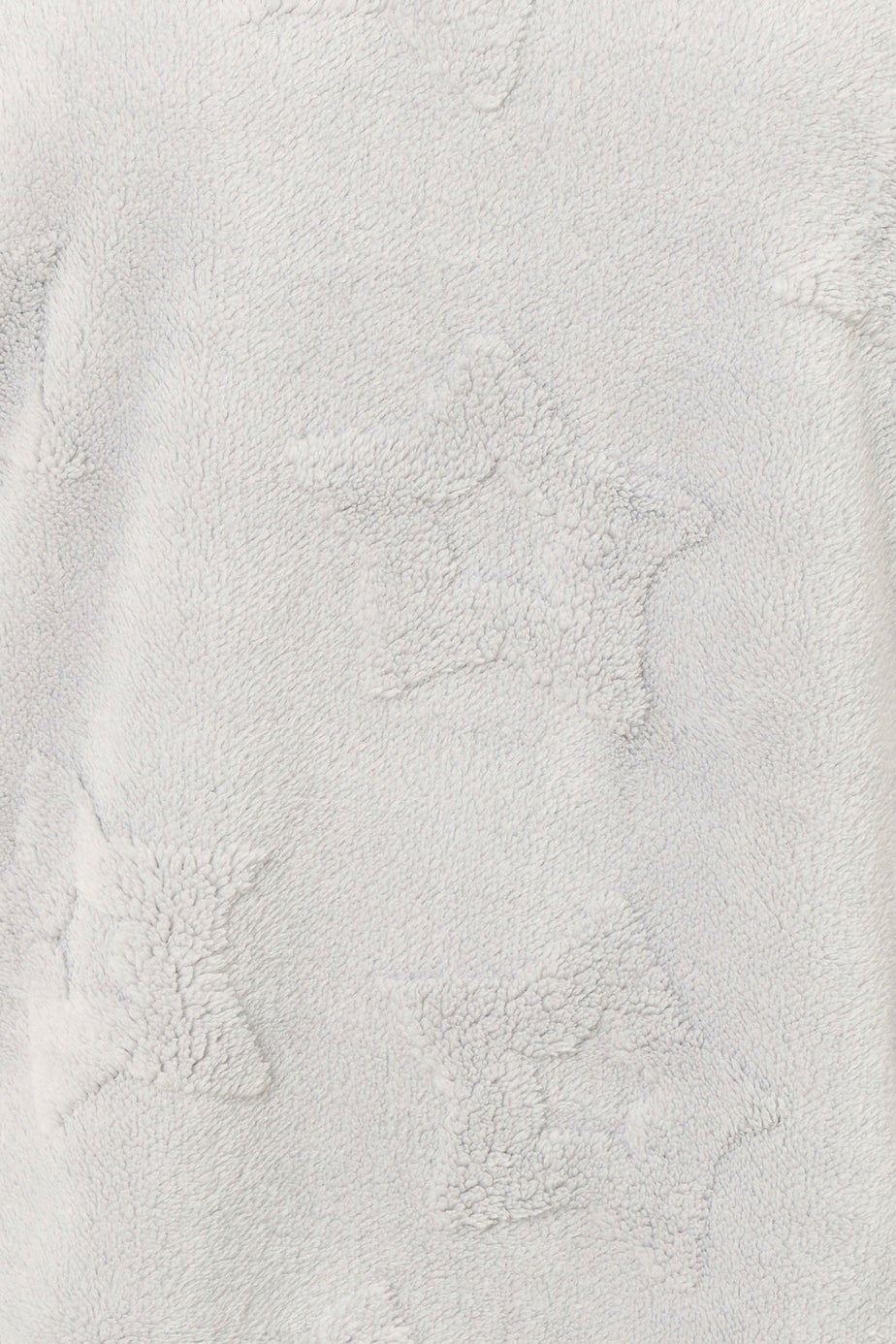 Yours Curve Grey Embossed Star Borg Lounge Set