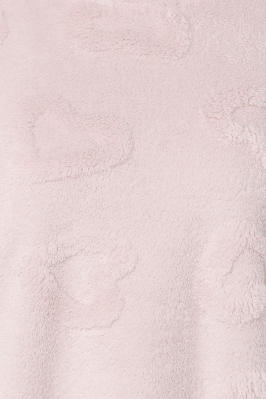 Yours Curve Pink Heart Texture Borg Lounge Set