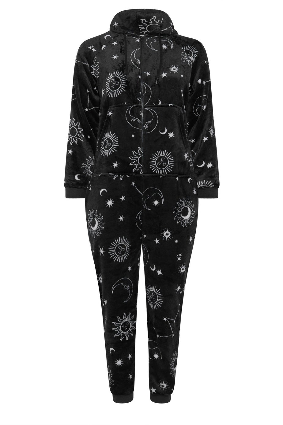 Yours Curve Black Celestial Print Onesie