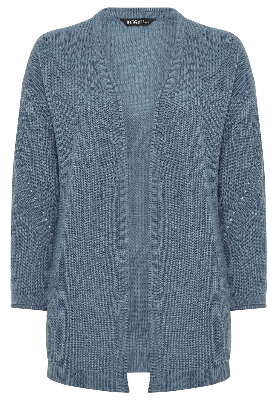 Yours Curve Essential Light Blue Knitted Cardigan