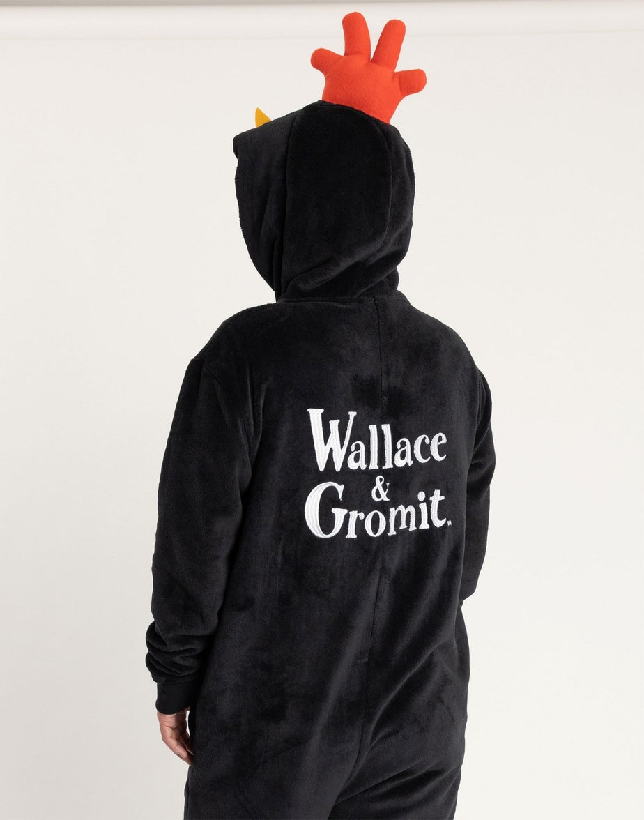 Wallace And Gromit Black Onesie