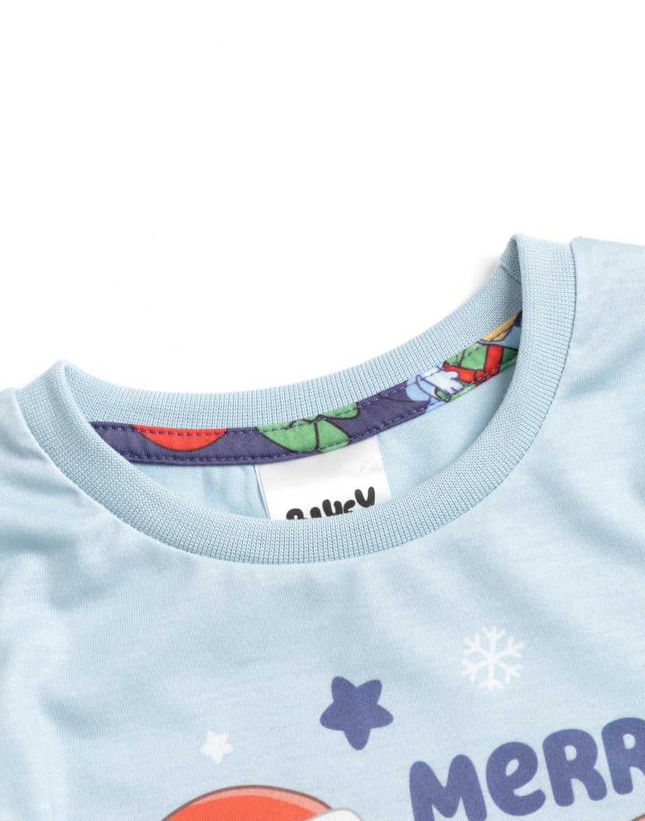 Vanilla Underground Bluey Kids Light Blue Pyjamas (18mnths-7yrs)