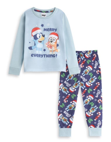 Vanilla Underground Bluey Kids Light Blue Pyjamas (18mnths-7yrs)