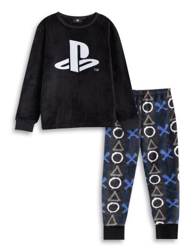 Vanilla Underground PlayStation Kids Black Pyjamas (5-14yrs)