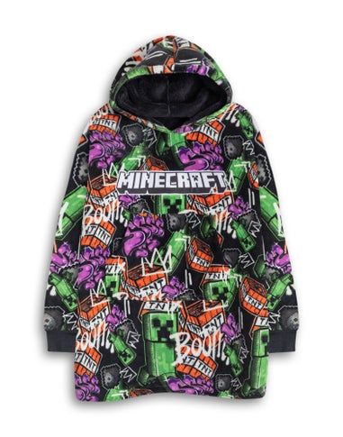 Vanilla Underground Minecraft Kids Multicoloured Blanket Hoodie