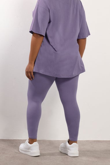 Yours Curve Purple Leggings