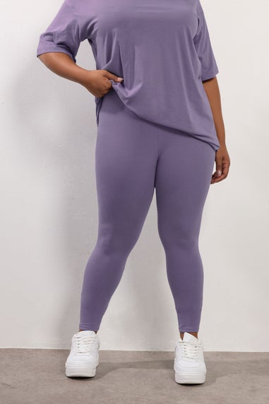 Yours Curve Purple Leggings
