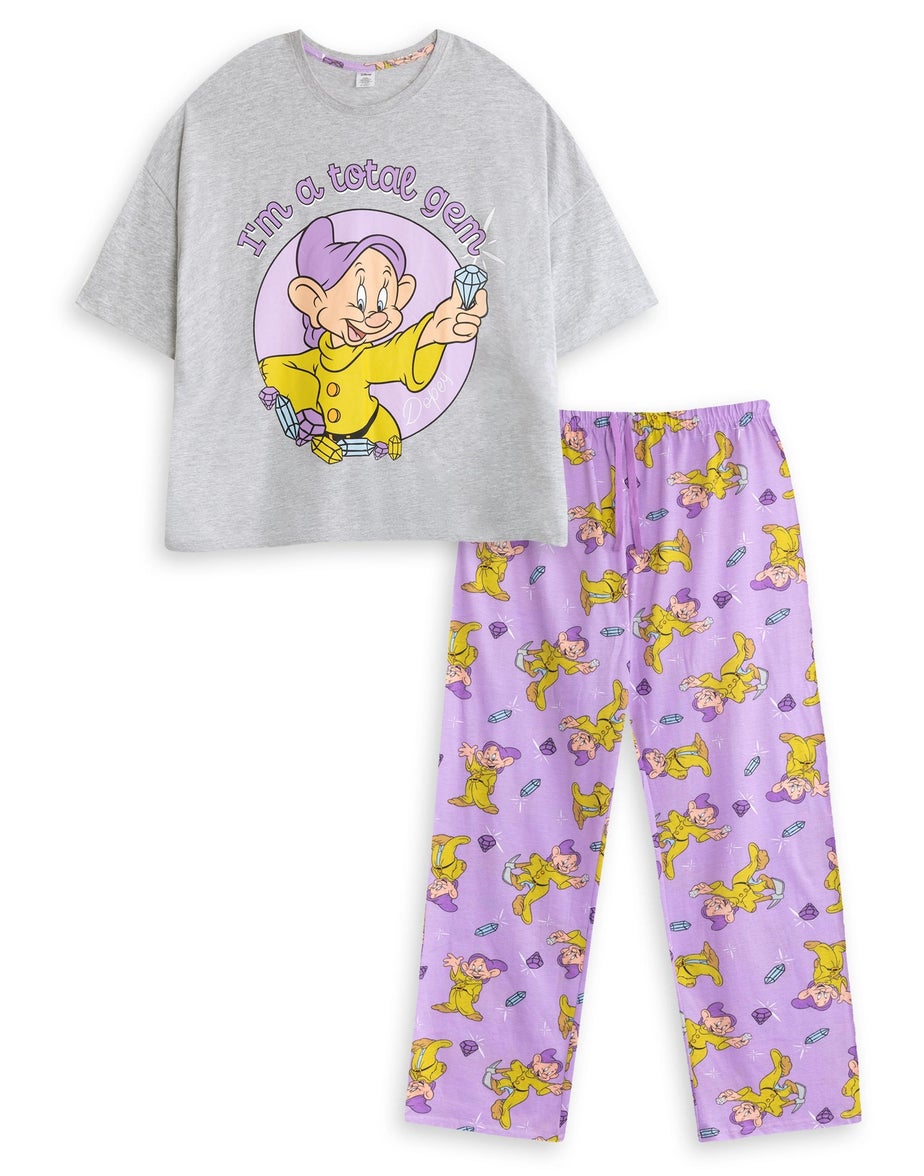Disney Snow White & The Seven Dwarfs Grey Pyjamas