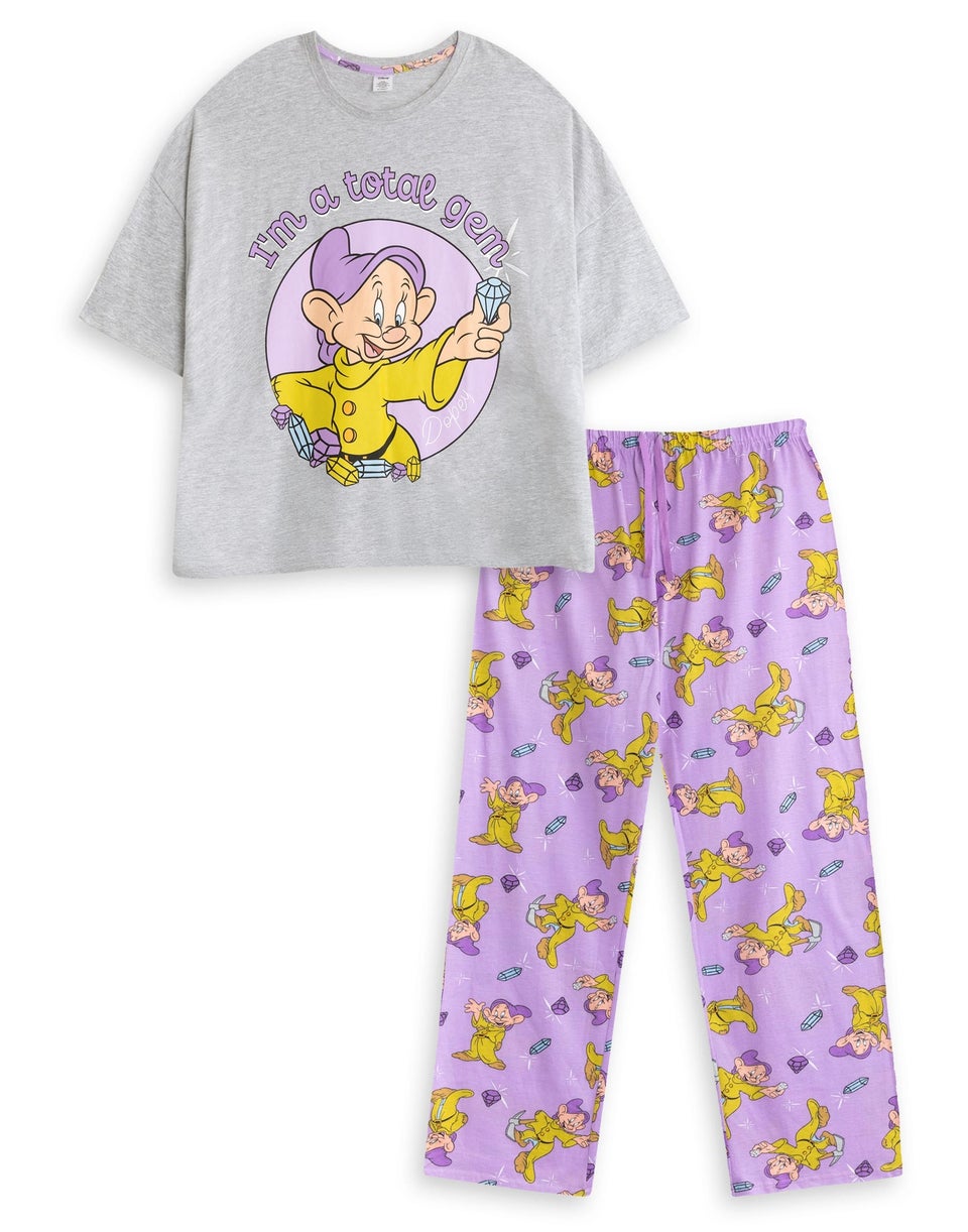 Disney Snow White & The Seven Dwarfs Grey Pyjamas