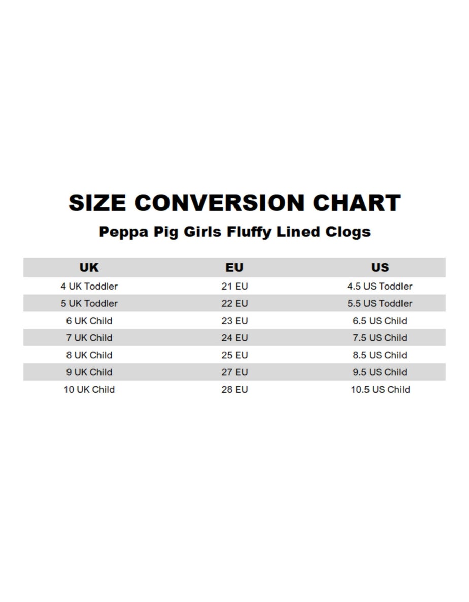 Vanilla Underground Peppa Pig Kids Pink Clogs (Younger 6-Older 5)