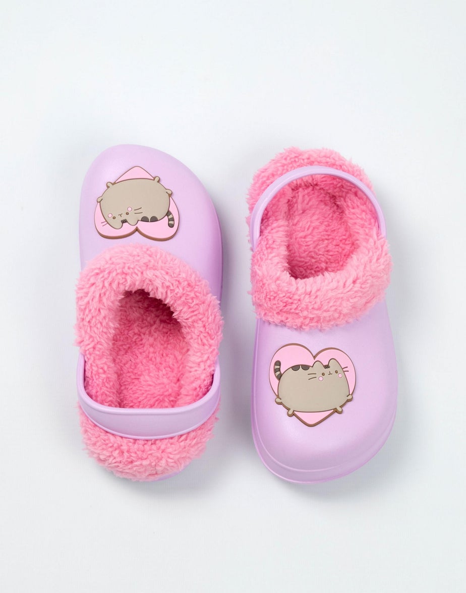 Vanilla Underground Pusheen Kids Purple Clogs (Older 12-5)