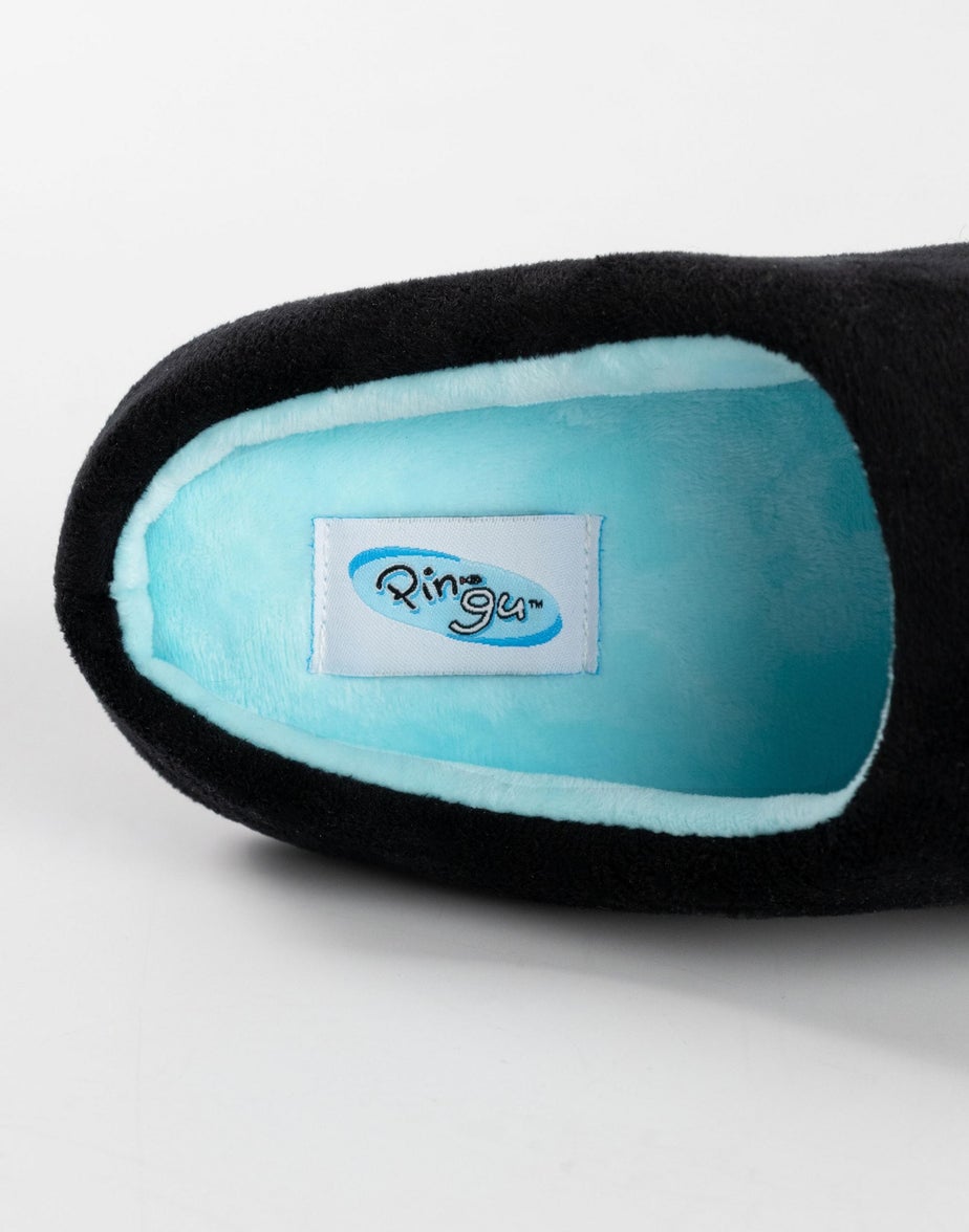 Pingu Black Mule Slippers