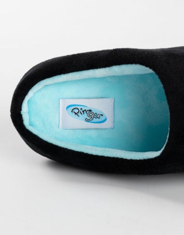 Pingu Black Mule Slippers