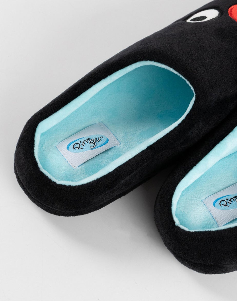 Pingu Black Mule Slippers