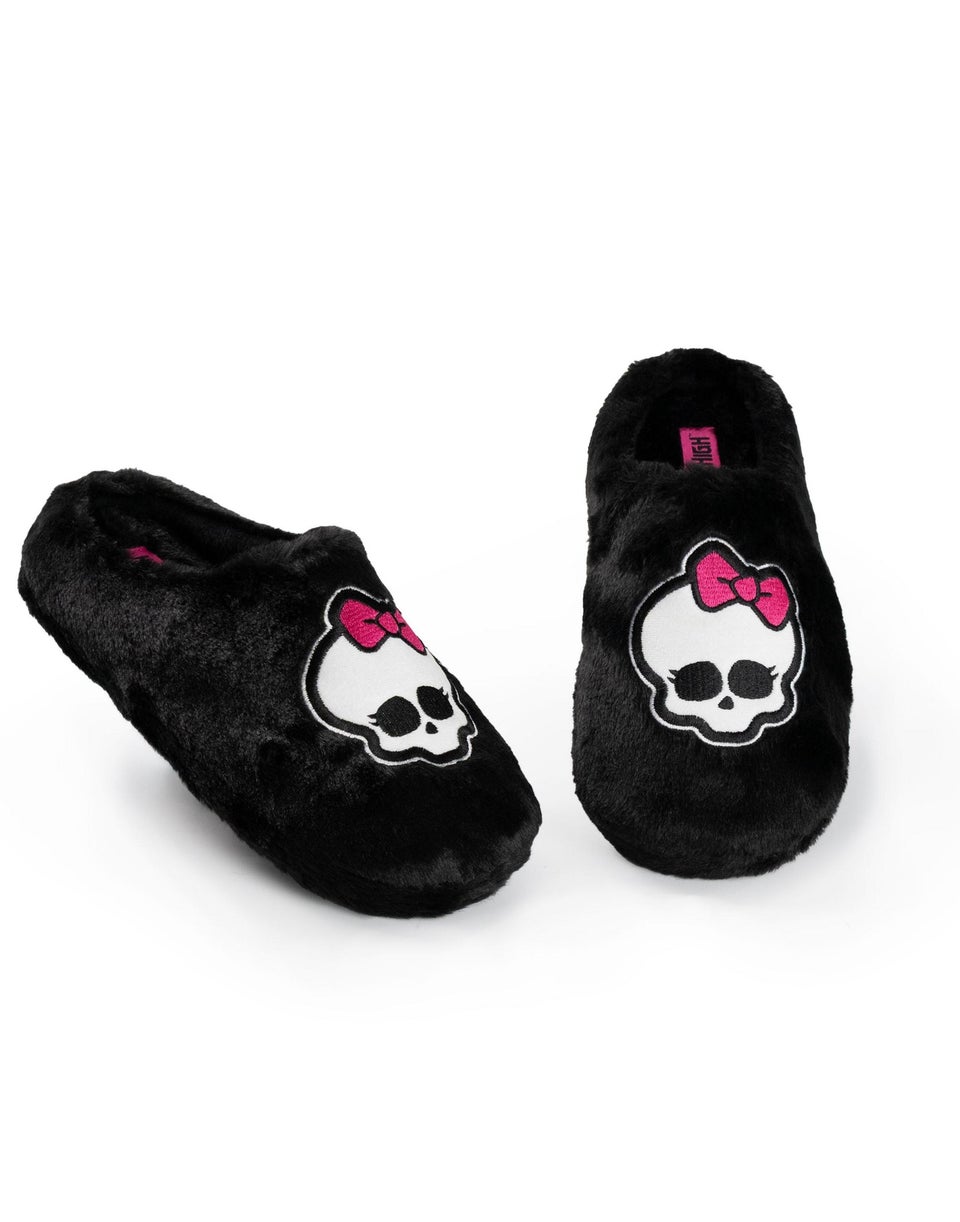 Monster High Black Mule Slippers