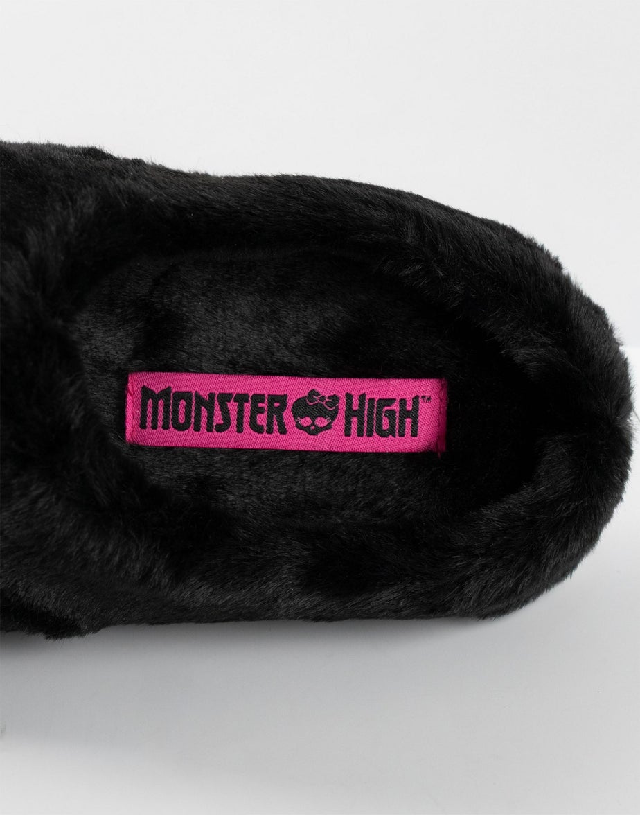 Monster High Black Mule Slippers