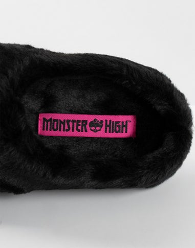Monster High Black Mule Slippers