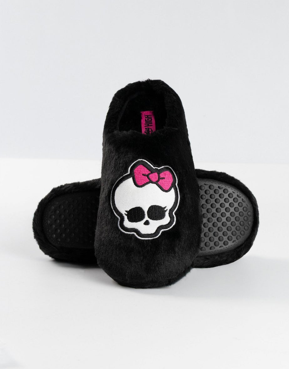 Monster High Black Mule Slippers