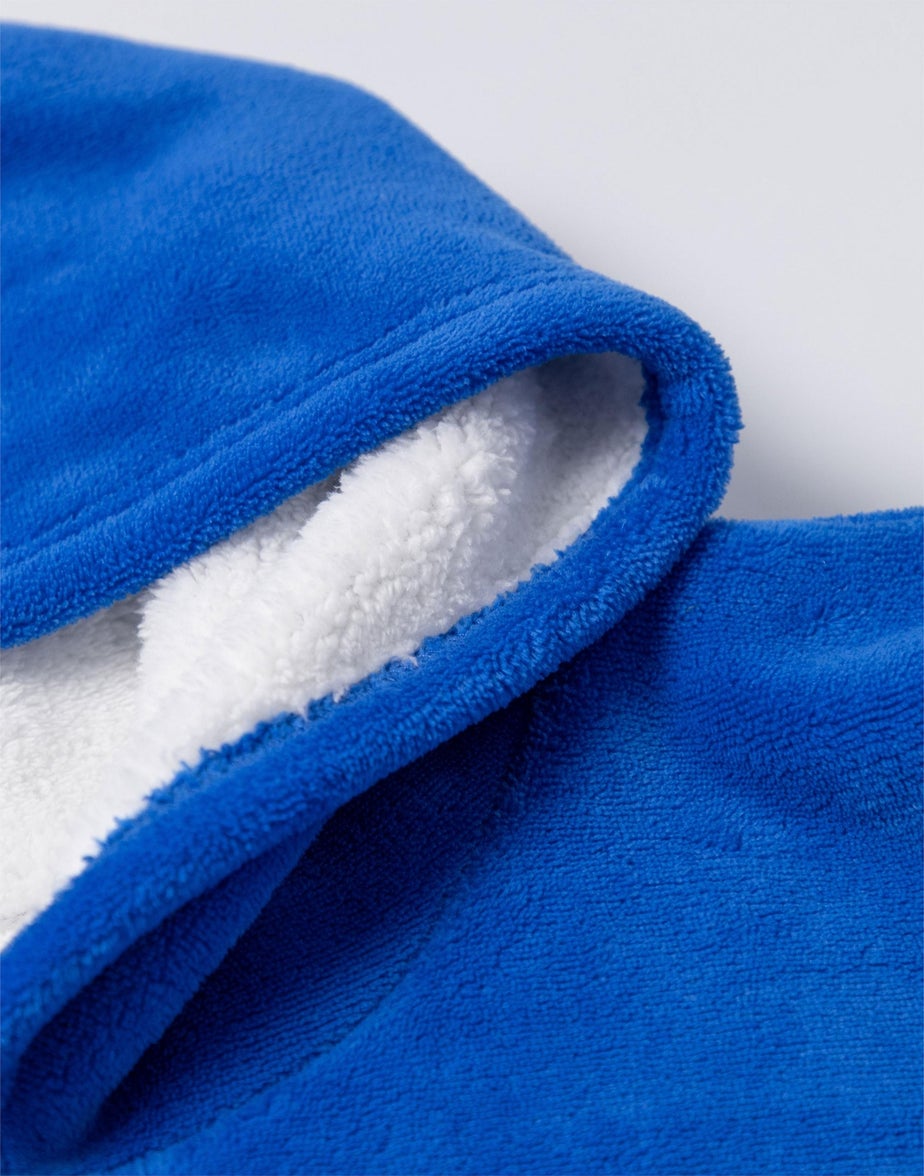 Vanilla Underground Fortnite Kids Blue Blanket Hoodie