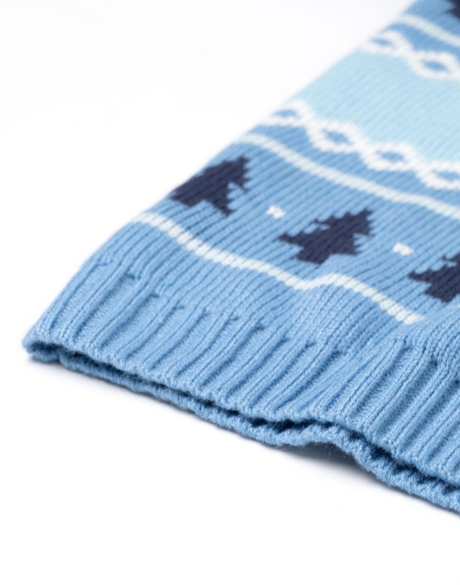 Vanilla Underground Bluey Kids Light Blue Christmas Jumper (2-7yrs)