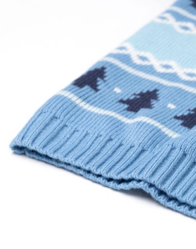 Vanilla Underground Bluey Kids Light Blue Christmas Jumper (2-7yrs)