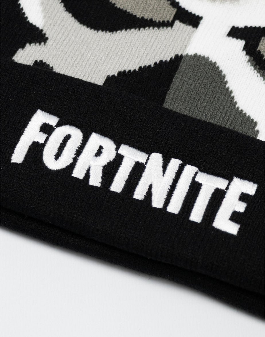 Vanilla Underground Fortnite Kids Black Beanie Hat